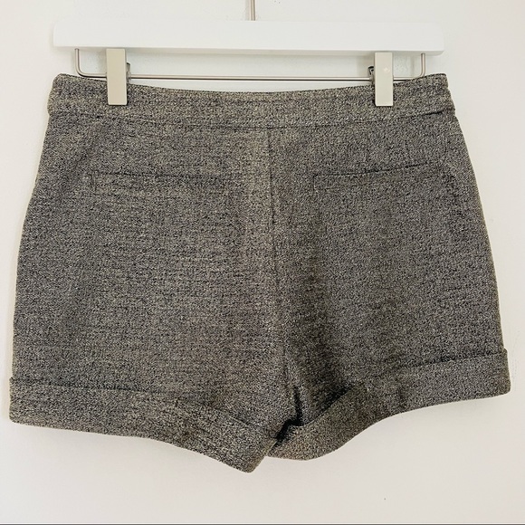 F21 Gold & Black Glittering Metallic Shorts - Picture 2 of 9